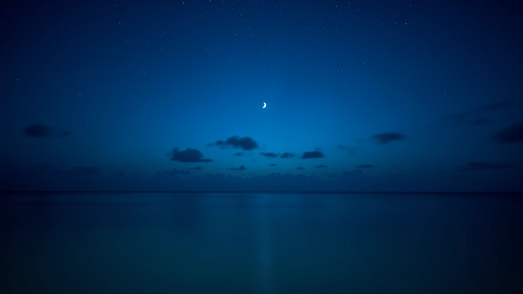 Cielo nocturno estrellado sobre aguas tranquilas de la Bahía de Fajardo